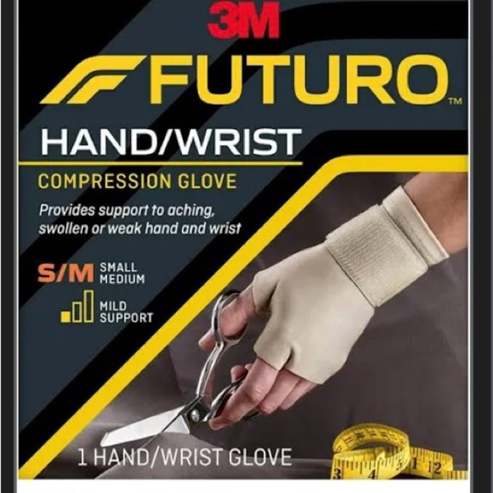 L/XL 3M Futuro hand / wrist glove, mild support.